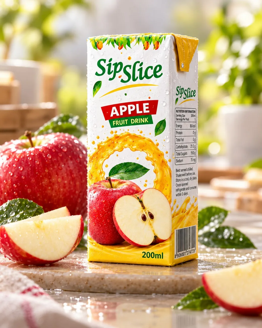 SipSlice Apple carton
